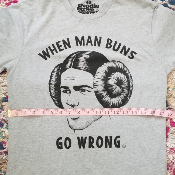 When Man Buns Go Wrong Graphic Tee - Picture 4 of 7